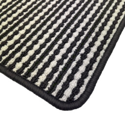 Black and White 50 x 80cm Geo Triangle Washable Doormat - thumbnail 3