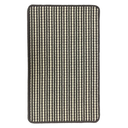 Black and White 50 x 80cm Geo Triangle Washable Doormat - thumbnail 1