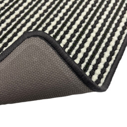 Black and White 50 x 80cm Geo Triangle Washable Doormat - thumbnail 4