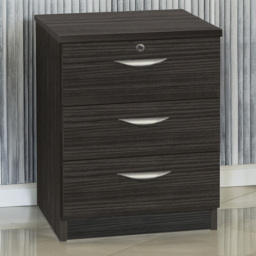 R White Cabinets Black 3 Drawer Storage Chest - thumbnail 1