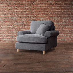 The Victoria Charcoal Armchair - thumbnail 3