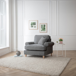 The Victoria Charcoal Armchair - thumbnail 4