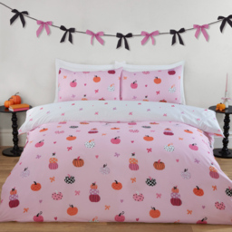 Bowtique Pumpkins Duvet Set Pink Single - thumbnail 2