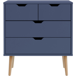 GFW Nyborg 4 Drawer Nightshadow Blue Chest of Drawers - thumbnail 3