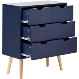 GFW Nyborg 4 Drawer Nightshadow Blue Chest of Drawers - thumbnail 4