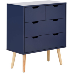 GFW Nyborg 4 Drawer Nightshadow Blue Chest of Drawers - thumbnail 3