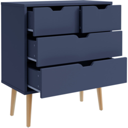 GFW Nyborg 4 Drawer Nightshadow Blue Chest of Drawers - thumbnail 4