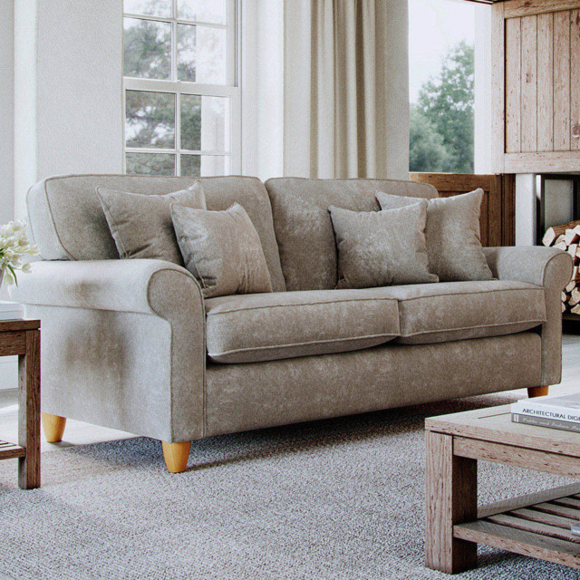 Sinatra Glory Beige 2 Seater Medium Sofa - image 1