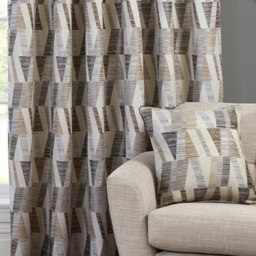Indiana Geo Jacquard Curtain - Multicolour / 168cm / 137cm - thumbnail 4