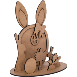 Bunny Door Scene - Brown - thumbnail 2