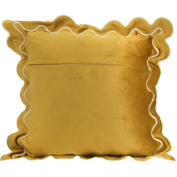 Matilda Scallop Edge Cushion Ochre - thumbnail 2