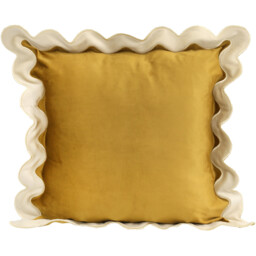 Matilda Scallop Edge Cushion Ochre
