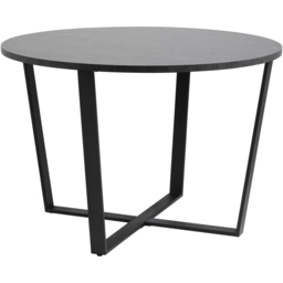 Florence Amble 4 Seater Black Marble Melamine Top Round Dining Table - thumbnail 3