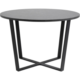 Florence Amble 4 Seater Black Marble Melamine Top Round Dining Table - thumbnail 2