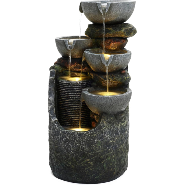 Serenity Cascading Slate LED Water Feature - image 1