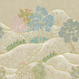 Grandeco Sage Green Whimsy Neutral Landscape Scene 3 Panel Wall Mural - thumbnail 2