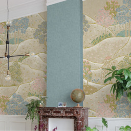 Grandeco Sage Green Whimsy Neutral Landscape Scene 3 Panel Wall Mural - thumbnail 4