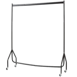 House of Home Extra Heavy Duty Black Clothes Rail 5 x 4ft - thumbnail 1
