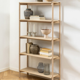 Florence Braidwood 4 Shelf White Oak Veneer Bookcase