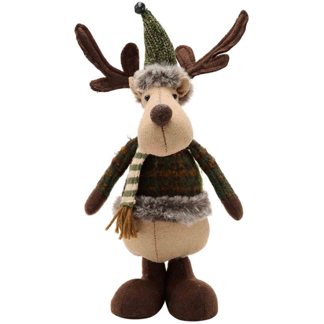 The Christmas Gift Co Plush Standing Moose Ornament - image 1