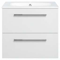 Bathstore Milford 2 Door White Wall Hung Basin Unit 610mm - thumbnail 4