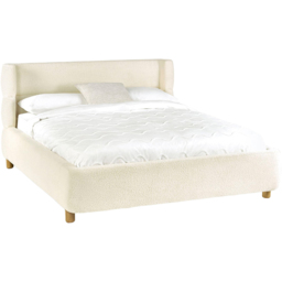 Julian Bowen Oberon King Size Cream Boucle Upholstered Bed - thumbnail 3