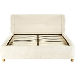 Julian Bowen Oberon King Size Cream Boucle Upholstered Bed - thumbnail 4