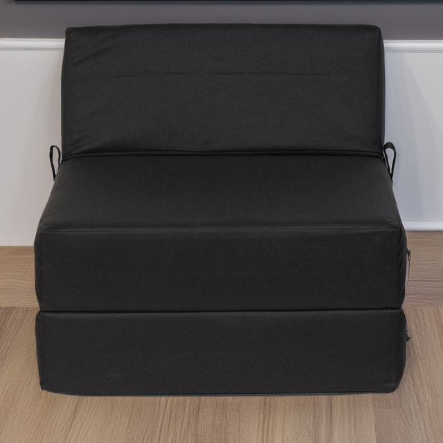Kaikoo Single Black Foldable Bed - image 1