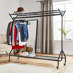 House of Home Heavy Duty Clothes Rail with Two Racks 6 x 5ft - thumbnail 3