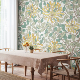 Origin Murals Honeysuckle Blue Wall Mural - thumbnail 1