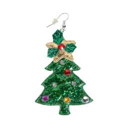 Single Light Up Christmas Tree LED Earrings in Assorted styles - thumbnail 1