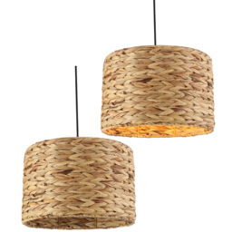 Natural Effect Weave Pendant Light - thumbnail 4