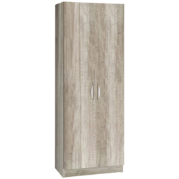 R White Cabinets Grey 2 Door Tall Cupboard - thumbnail 2