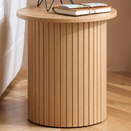 Birlea Axel Fluted Brown Side Table