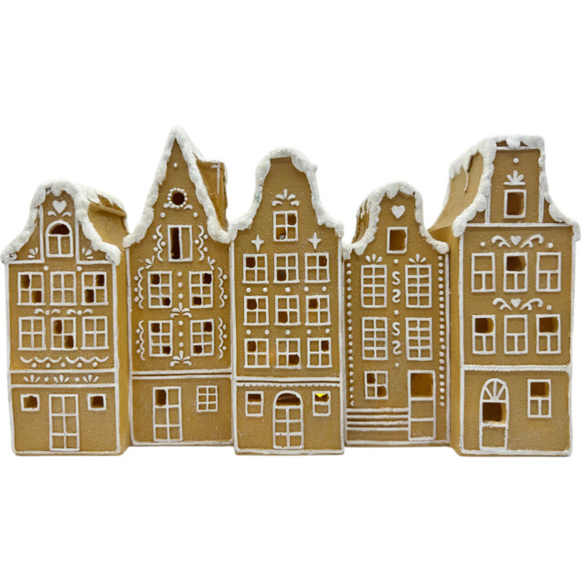 Candy Cane Lane Brown LED Gingerbread House Christmas Decoration - image 1