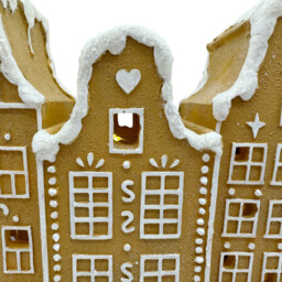 Candy Cane Lane Brown LED Gingerbread House Christmas Decoration - thumbnail 4