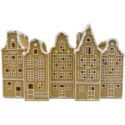 Candy Cane Lane Brown LED Gingerbread House Christmas Decoration - thumbnail 3
