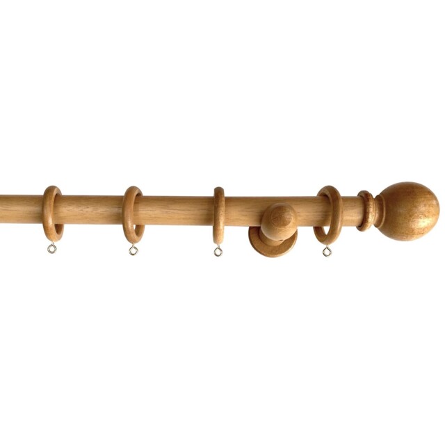 Richmond Waxed Oak Curtain Pole 180cm