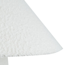 Cream Boucle Effect Cream Table Lamp - thumbnail 4