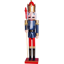 St Helens Blue Wooden Soldier Nutcracker 60cm