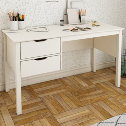 Noomi Aponi White 2 Drawer Vanity Dressing Table
