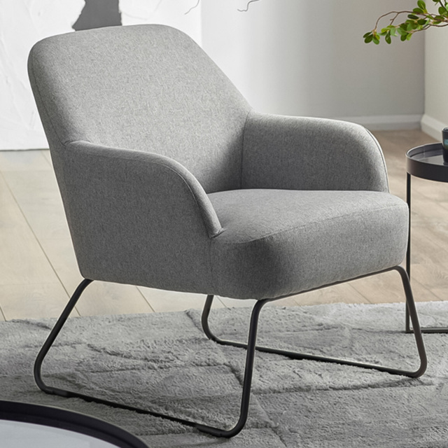 Julian Bowen Davos Grey Accent Chair - image 1