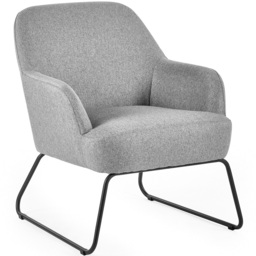 Julian Bowen Davos Grey Accent Chair - thumbnail 2