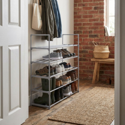 Argento 5 Tier Grey Shoe Rack - thumbnail 4