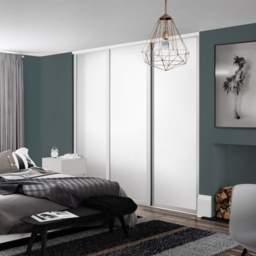 Spacepro Shaker Single Panel White Sliding Door 2220 x 914mm - thumbnail 2