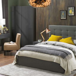 Lucca King Size Grey Bed Frame - thumbnail 4