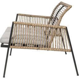 Furniture One Natural 4 Seater Padded Outdoor Lounge Set - thumbnail 3
