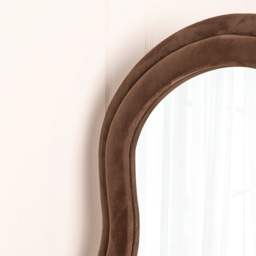 Plush Wavy Taupe Lean To Mirror - thumbnail 3