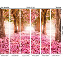 Origin Murals Blossom Tree Pink Wall Mural - thumbnail 4