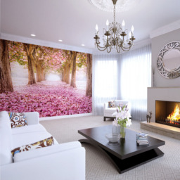 Origin Murals Blossom Tree Pink Wall Mural - thumbnail 3